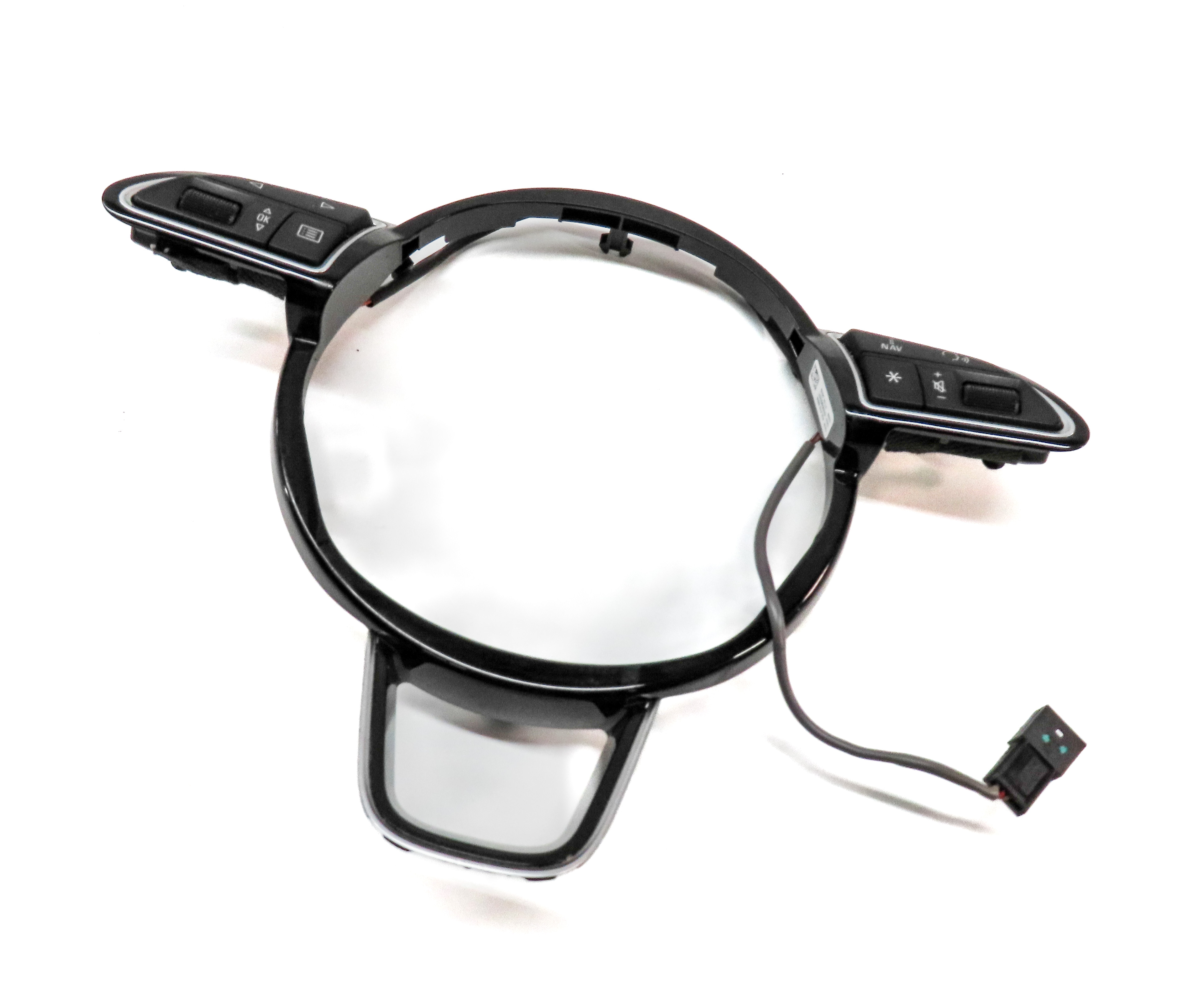 2016 AUDI Q3 (8U) FRONT LEFT STEERING WHEEL SWITCH BUTTON & TRIM SET — exact item pictured